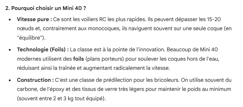 Pourquoi choisir un mini 40